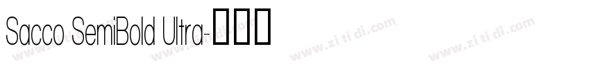 Sacco SemiBold Ultra字体转换